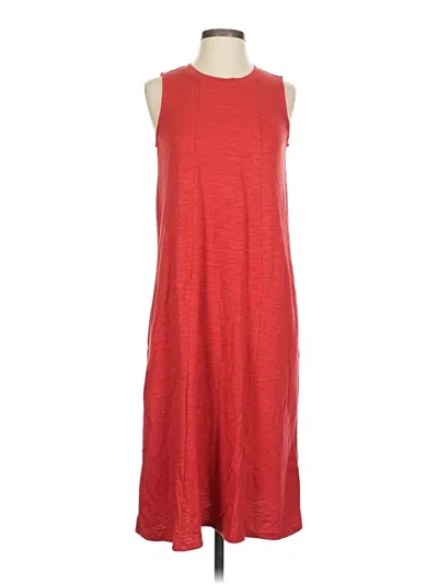 Pre-owned Jjill Casual Dress In Red