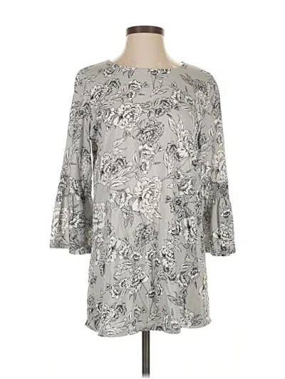 Pre-owned Jjill Casual Dress In Silver