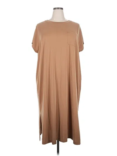 Pre-owned Jjill Casual Dress In Tan
