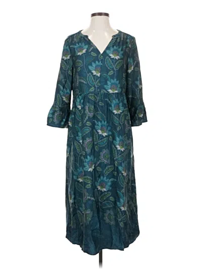 Pre-owned Jjill Casual Dress In Teal