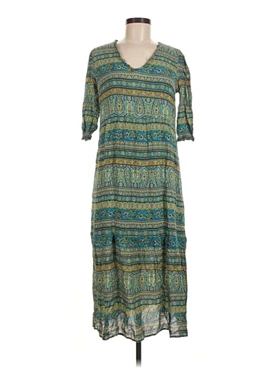 Pre-owned Jjill Casual Dress In Teal