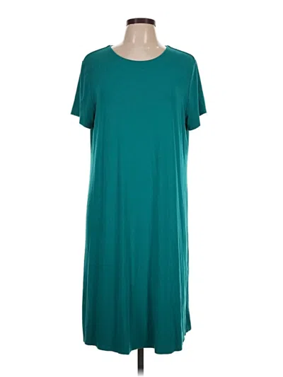 Pre-owned Jjill Casual Dress In Teal