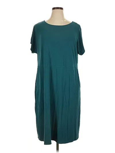 Pre-owned Jjill Casual Dress In Teal