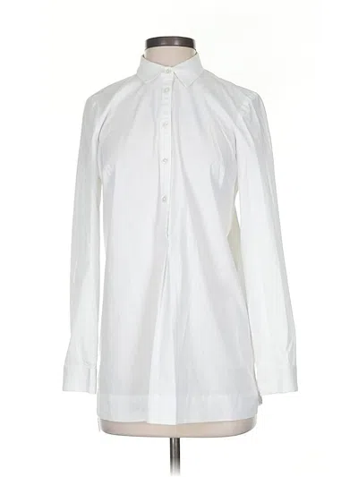 Pre-owned Jjill Casual Dress In White