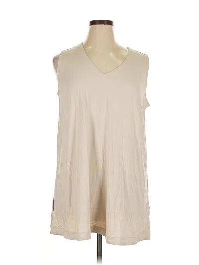Pre-owned Jjill Casual Dress In White