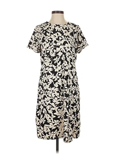 Pre-owned Jjill Casual Dress In White