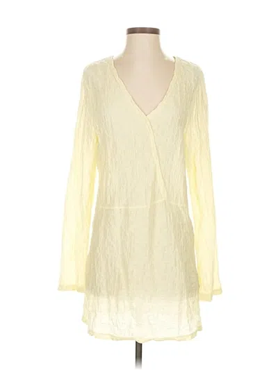 Pre-owned Jjill Casual Dress In Yellow