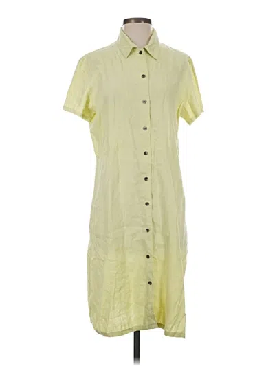 Pre-owned Jjill Casual Dress In Yellow