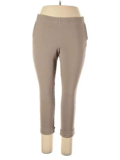 Pre-owned Jjill Casual Pants In Brown