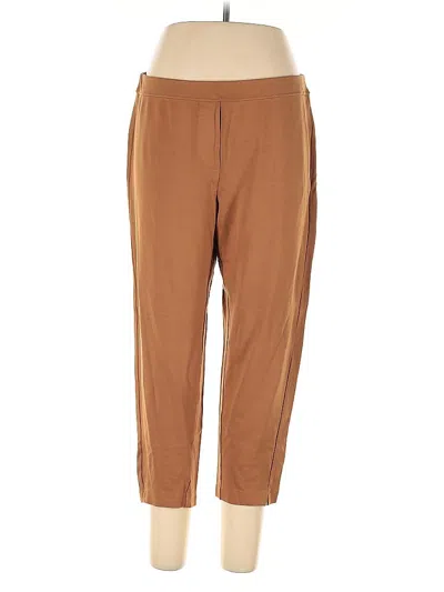 Pre-owned Jjill Casual Pants In Brown
