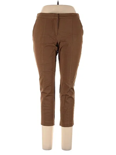 Pre-owned Jjill Casual Pants In Brown