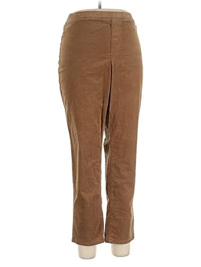 Pre-owned Jjill Casual Pants In Brown