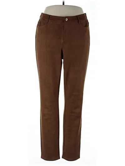 Pre-owned Jjill Casual Pants In Brown
