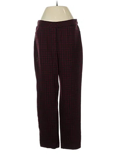 Pre-owned Jjill Casual Pants In Burgundy