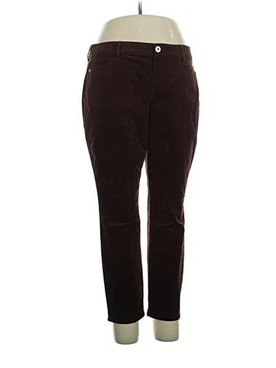 Pre-owned Jjill Casual Pants In Burgundy