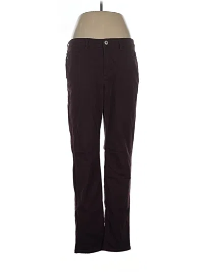 Pre-owned Jjill Casual Pants In Burgundy