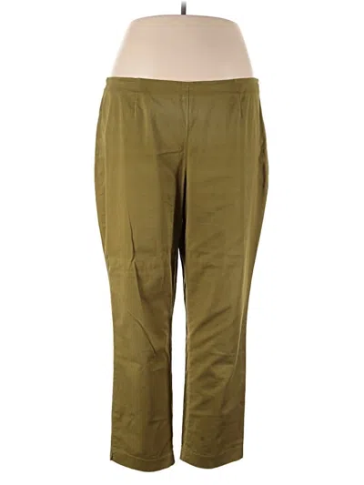 Pre-owned Jjill Casual Pants In Green
