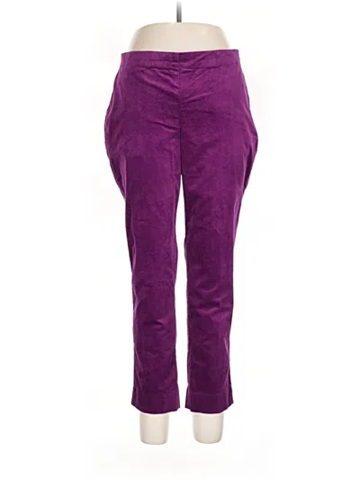 Pre-owned Jjill Casual Pants In Purple