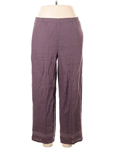 Pre-owned Jjill Casual Pants In Purple