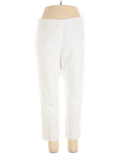 Pre-owned Jjill Casual Pants In White