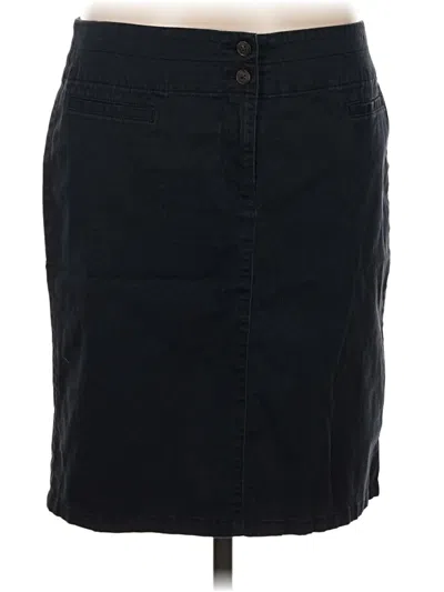 Pre-owned Jjill Casual Skirt In Black