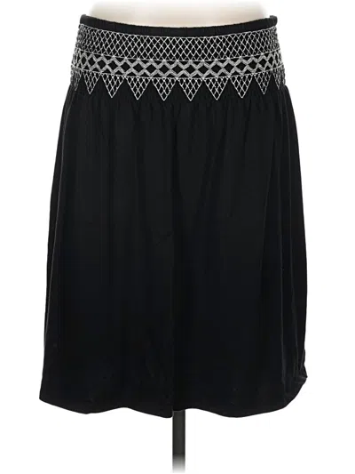 Pre-owned Jjill Casual Skirt In Black