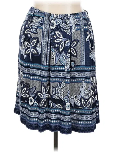 Pre-owned Jjill Casual Skirt In Blue