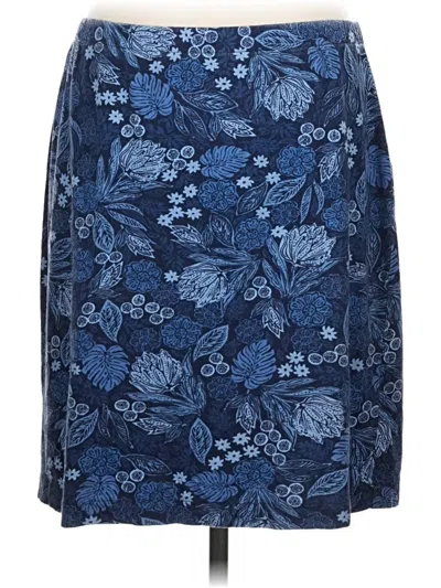 Pre-owned Jjill Casual Skirt In Blue
