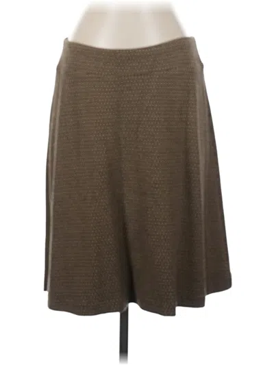 Pre-owned Jjill Casual Skirt In Brown