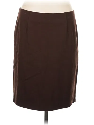 Pre-owned Jjill Casual Skirt In Brown