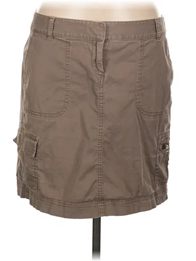 Pre-owned Jjill Casual Skirt In Brown