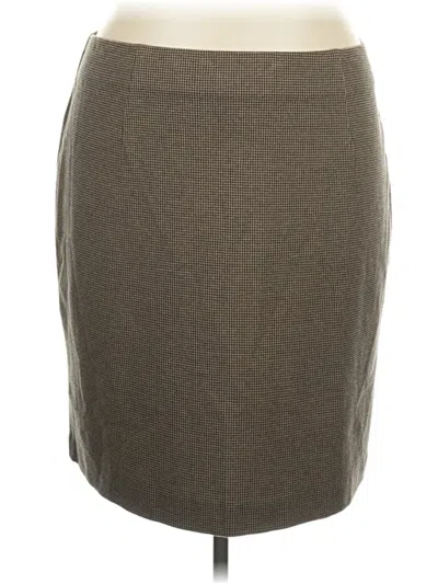 Pre-owned Jjill Casual Skirt In Brown