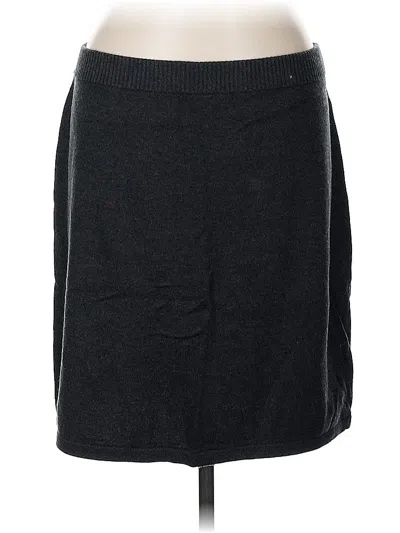 Pre-owned Jjill Casual Skirt In Gray