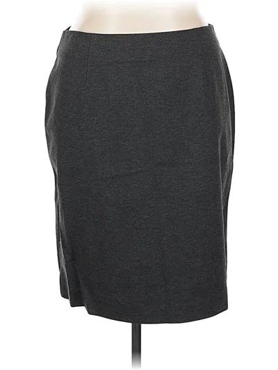 Pre-owned Jjill Casual Skirt In Gray
