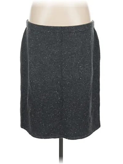 Pre-owned Jjill Casual Skirt In Gray