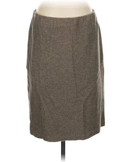Pre-owned Jjill Casual Skirt In Gray