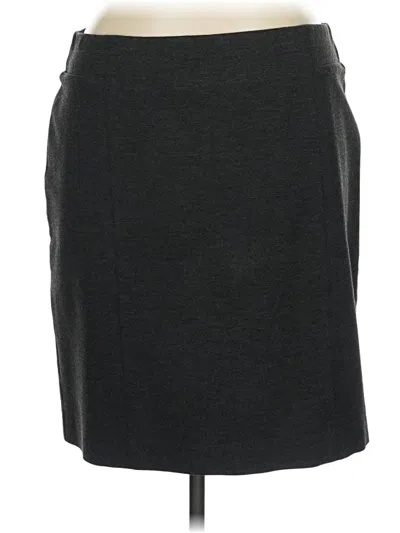 Pre-owned Jjill Casual Skirt In Gray