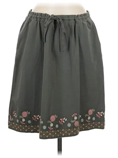 Pre-owned Jjill Casual Skirt In Gray