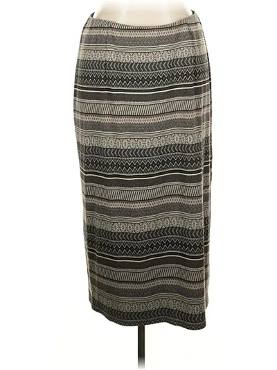 Pre-owned Jjill Casual Skirt In Gray