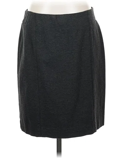 Pre-owned Jjill Casual Skirt In Gray