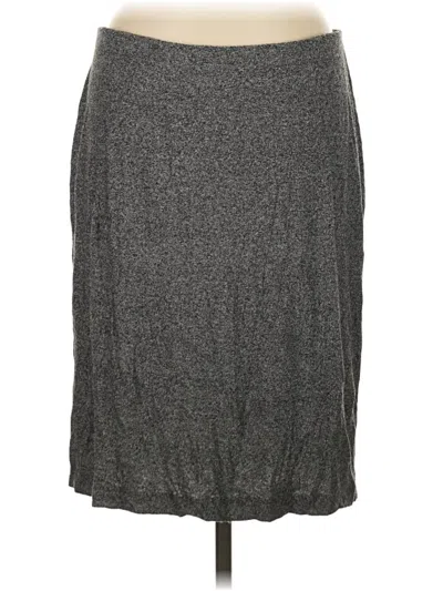 Pre-owned Jjill Casual Skirt In Gray