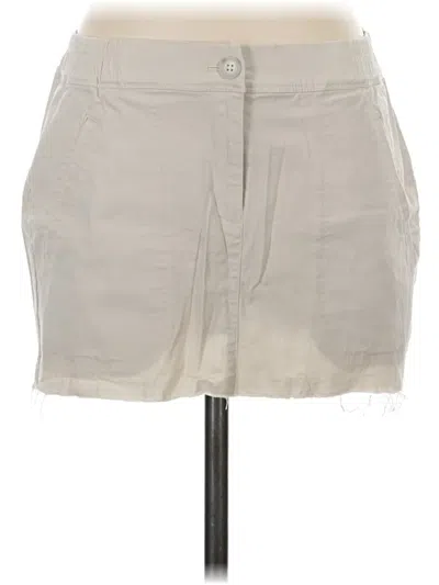 Pre-owned Jjill Casual Skirt In Gray