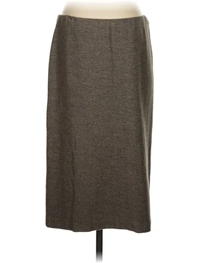 Pre-owned Jjill Casual Skirt In Gray
