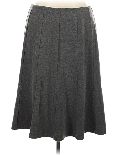 Pre-owned Jjill Casual Skirt In Gray