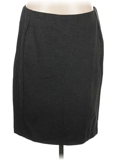 Pre-owned Jjill Casual Skirt In Gray