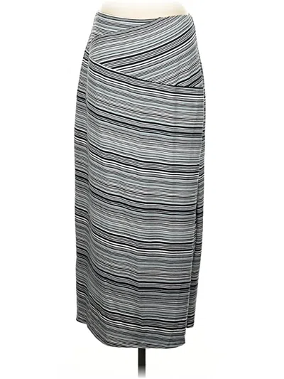 Pre-owned Jjill Casual Skirt In Gray