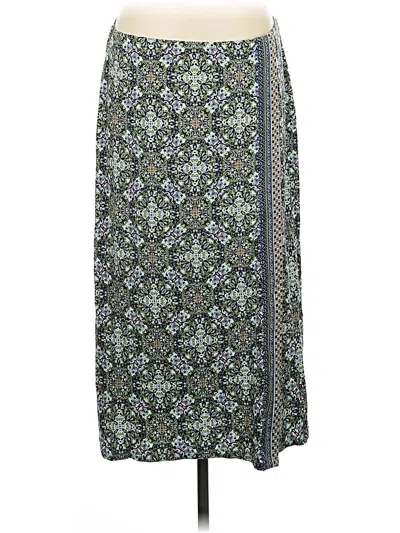 Pre-owned Jjill Casual Skirt In Green