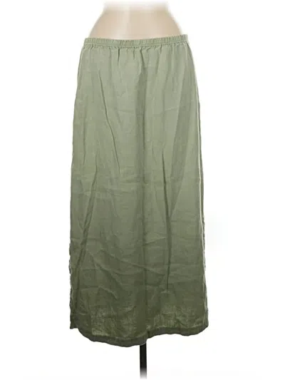 Pre-owned Jjill Casual Skirt In Green