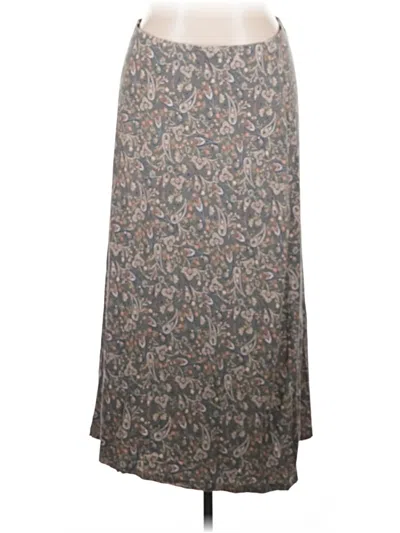 Pre-owned Jjill Casual Skirt In Green