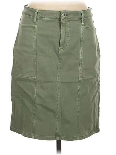 Pre-owned Jjill Casual Skirt In Green